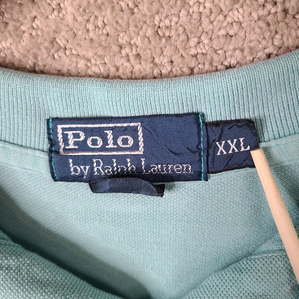 Polo Ralph Lauren Shirt Mens XXL Blue Polo Classic‎ Fit Cotton Short Sleeve